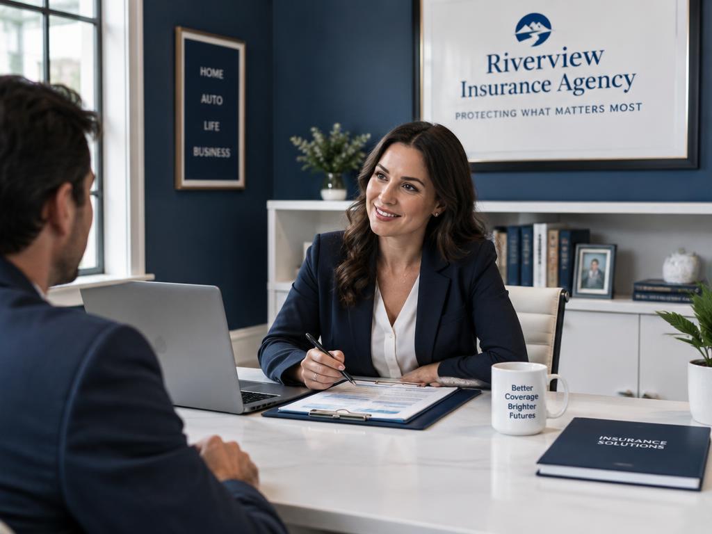 Insurance industry website concept preview